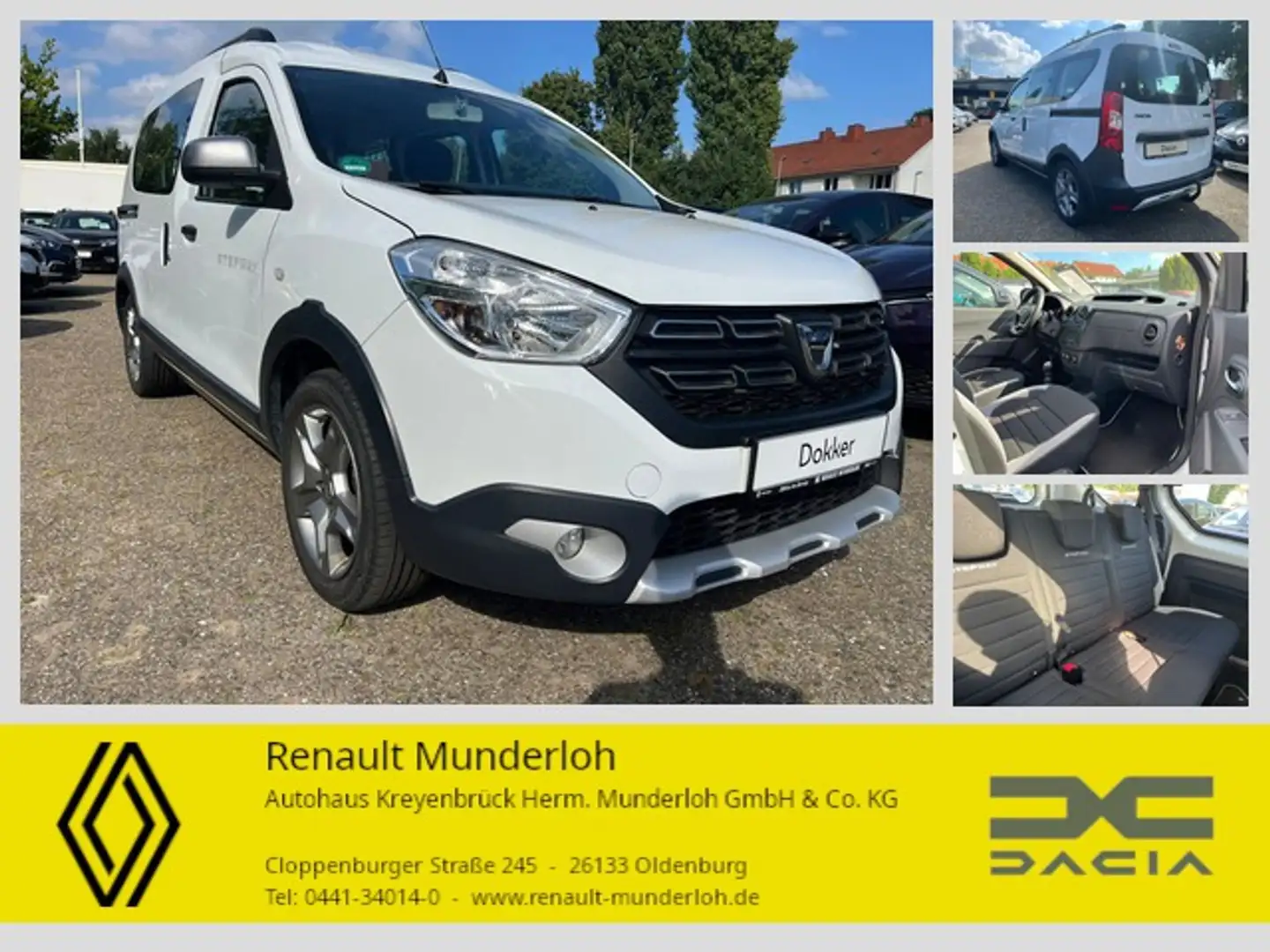 Dacia Dokker Stepway Plus Weiß - 1
