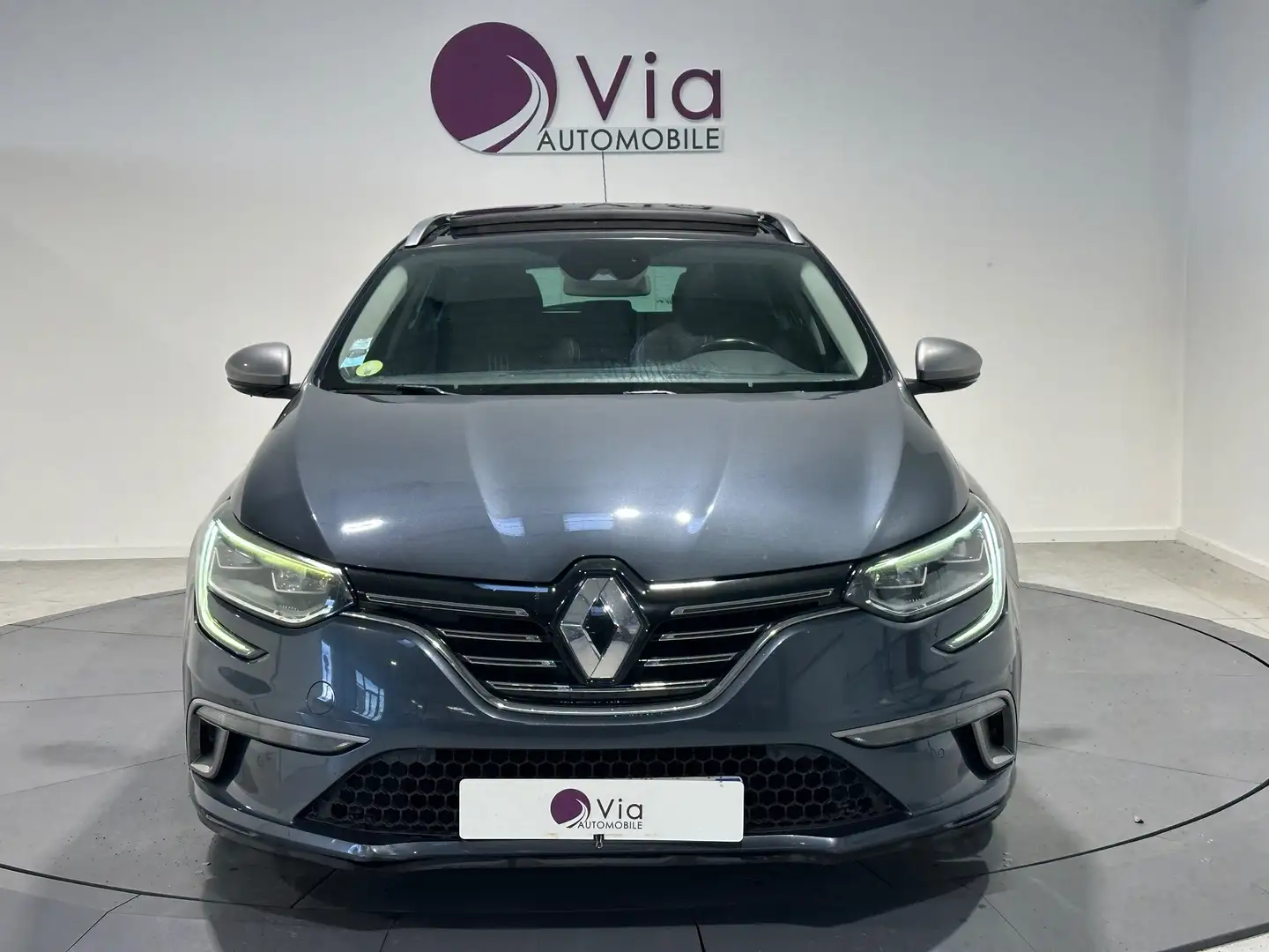 Renault Megane Blue dCi 115 BVA EDC GTline - Entretien complet Renault - Toit Ouvrant Gris - 2