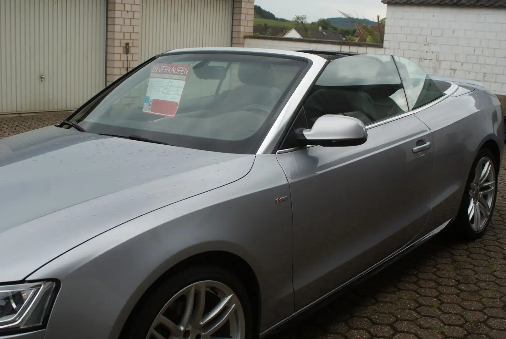 Audi A5 Cabriolet 2.0 TDI quattro S Line Silber - 1