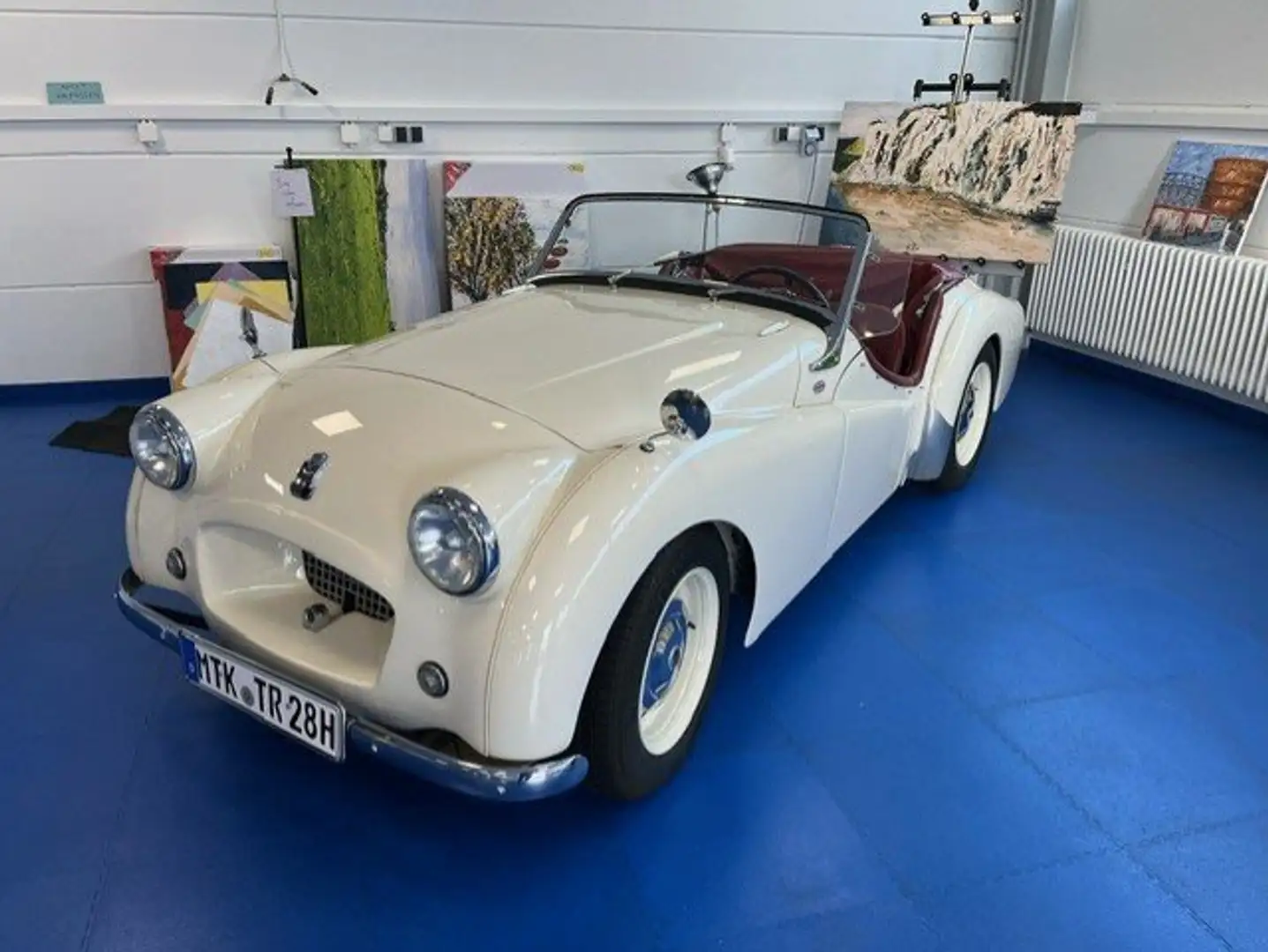 Triumph TR2 LHD-Komplett Restauriert seither 7 TKM gefahren Blanco - 2
