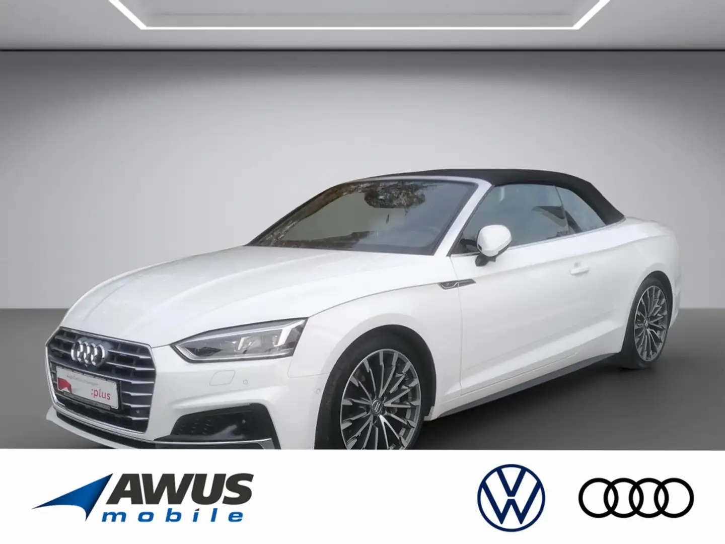 Audi A5 Cabriolet 2.0 TFSI sport quattro S-line, Matrix-LED, AHK Blanc - 1