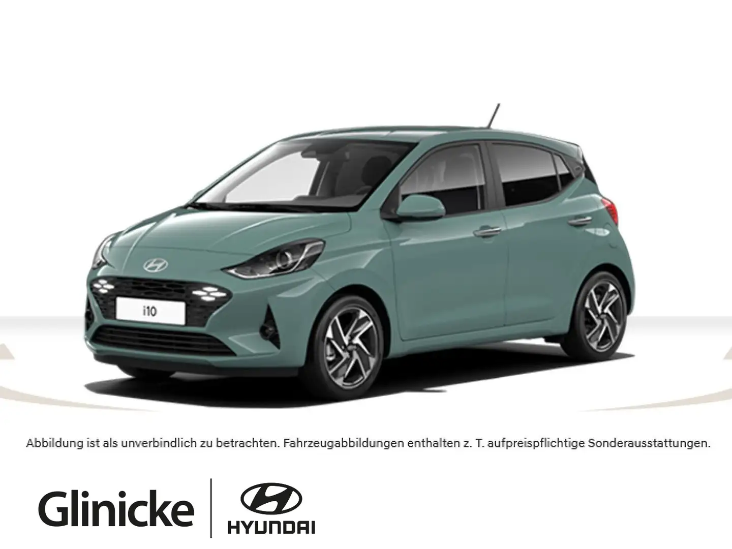 Hyundai i10 Trend*Navi*Klima*SitzHeiz*LenkrHeiz*RKam Grün - 1