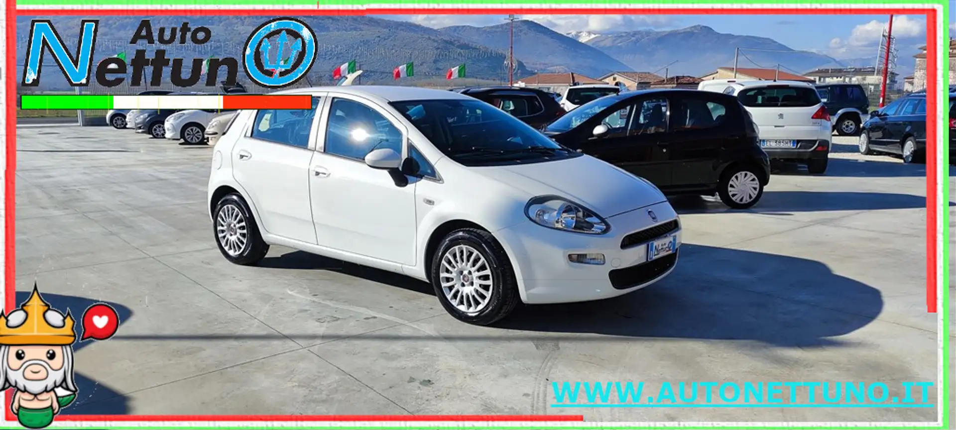 Fiat Punto 1.3 MJT II 75 CV 5 porte Street Blanc - 1