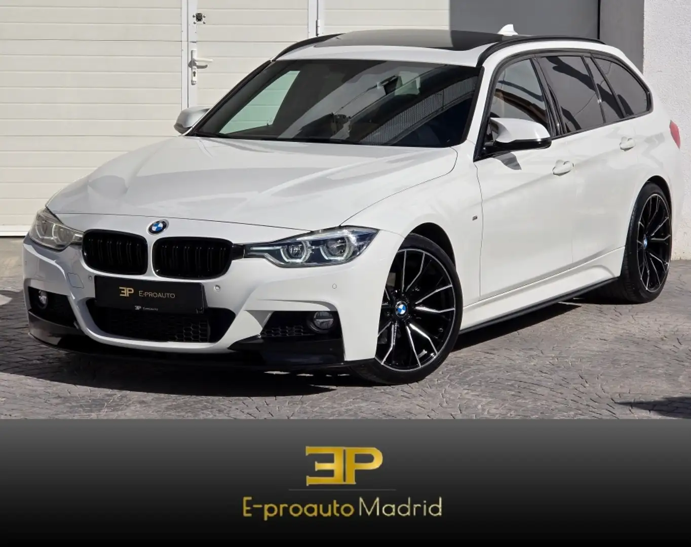 BMW 318 318d Touring Blanc - 1