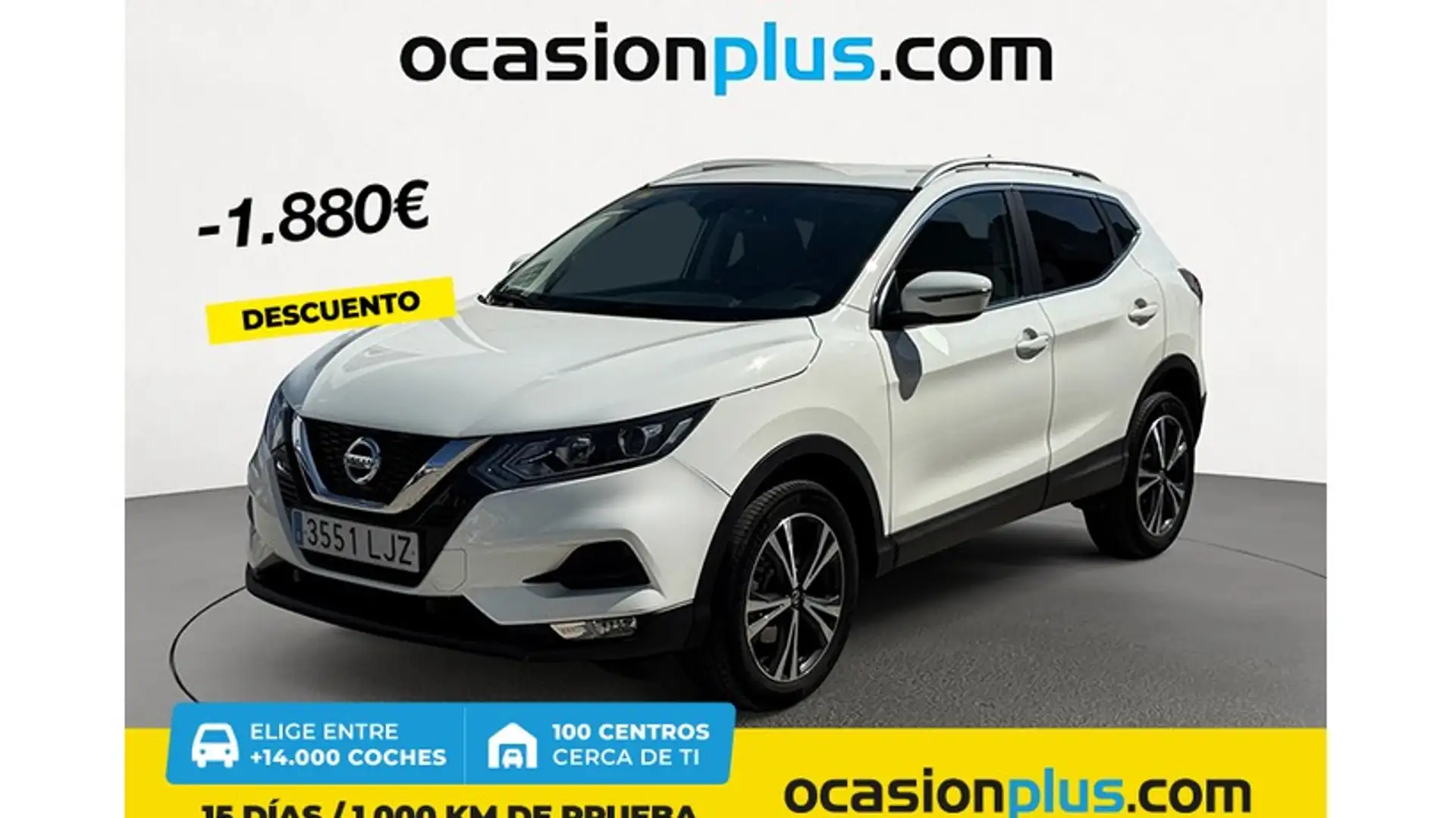 Nissan Qashqai 1.5dCi Acenta 4x2 85kW Blanc - 1