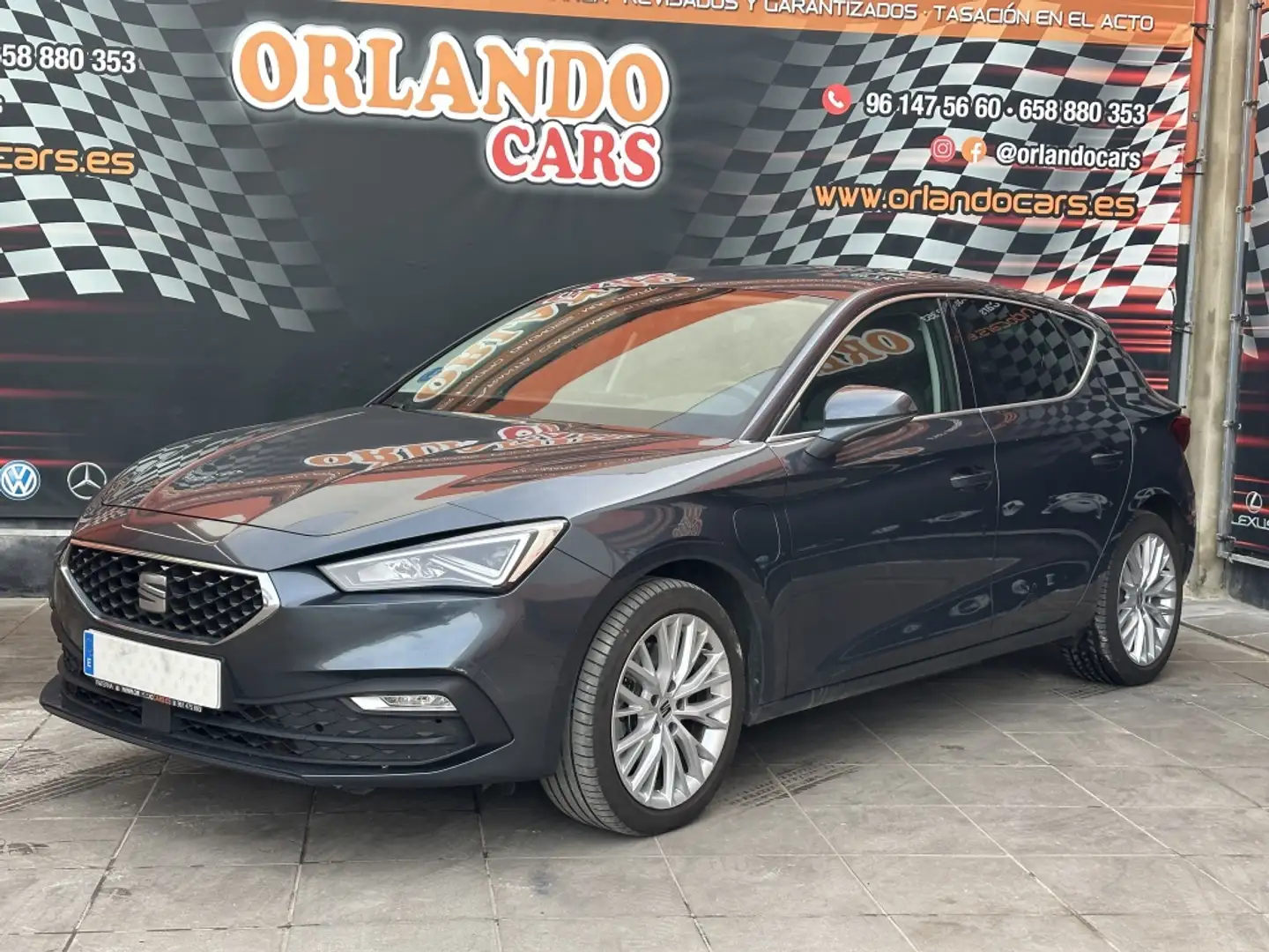 SEAT Leon 1.4 TSI e-Hybrid S&S Xcellence DSG-6 204 Gris - 2