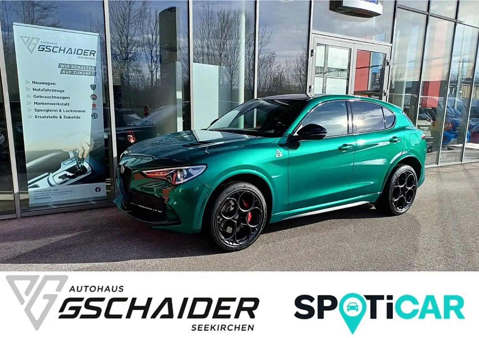 Alfa Romeo Stelvio Quadrifoglio 2,9 V6 Bi-Turbo 510 AT8 Q4 Grün - 1