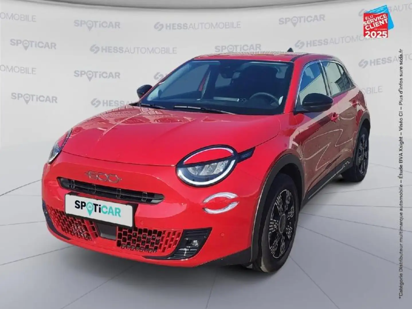 Fiat 600 1.2 Hybrid Turbo 110ch Pack Confort \u0026 Style DCT6 Rood - 1