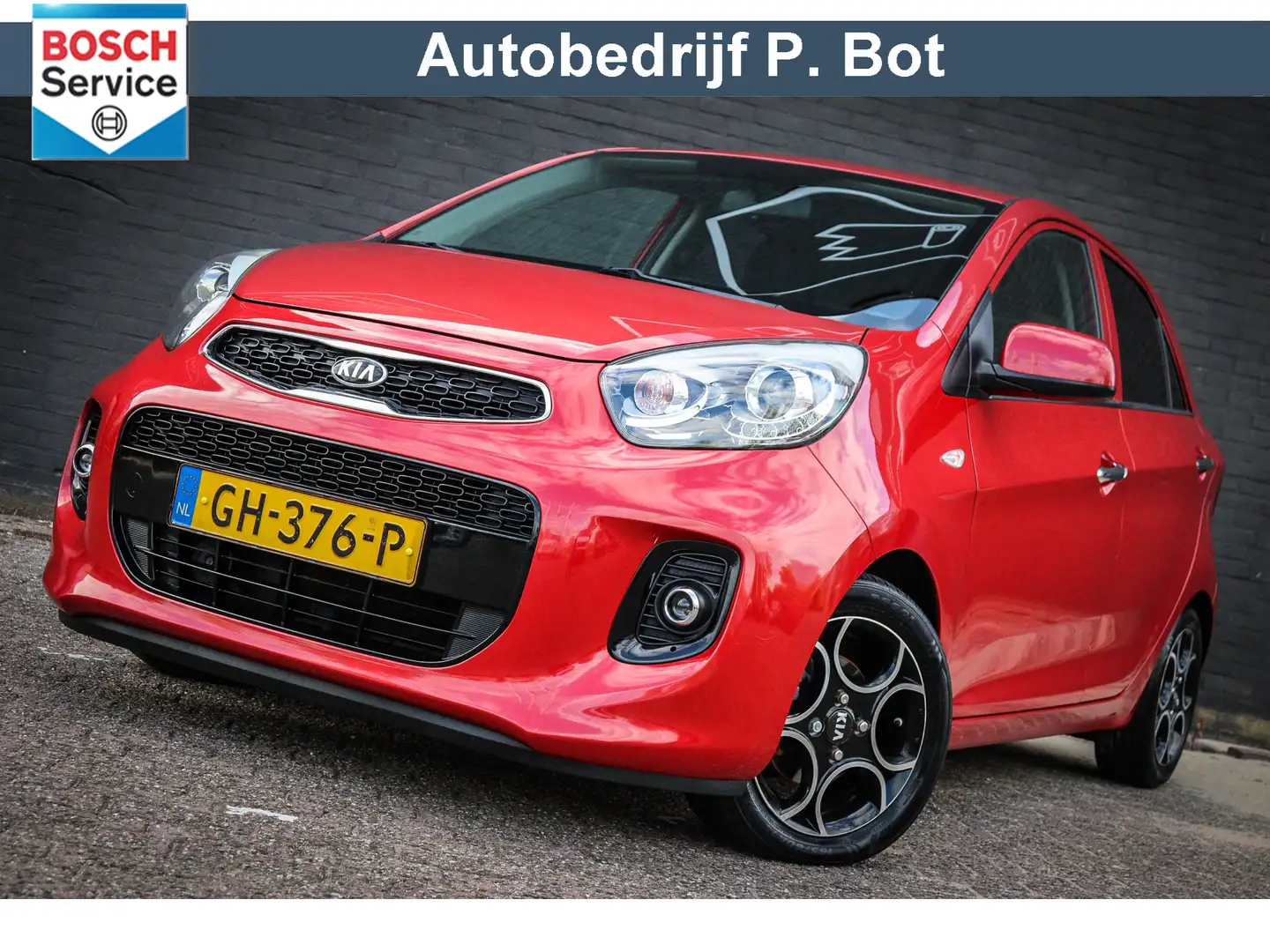 Kia Picanto 1.2 CVVT First Edition /Airco/CruiseContr/Trekhaak Rood - 1