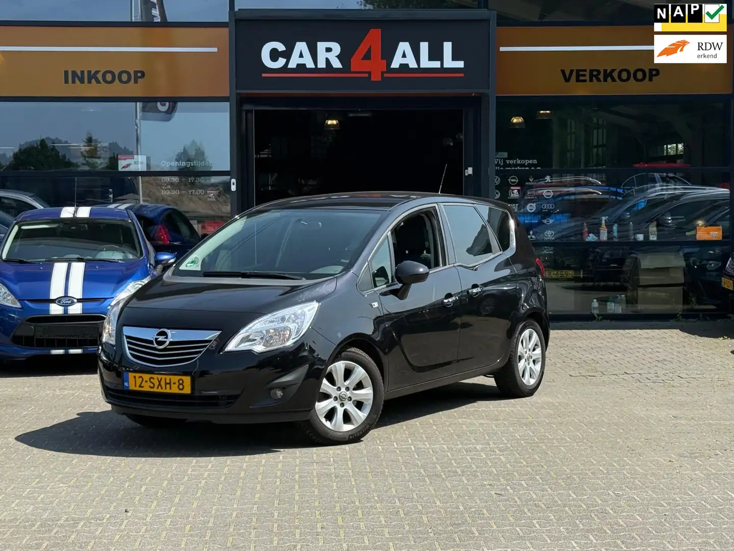 Opel Meriva 1.4 Turbo Cosmo PDC/TREKHAAK/CRUISE/CLIMA/DEALERON Schwarz - 1
