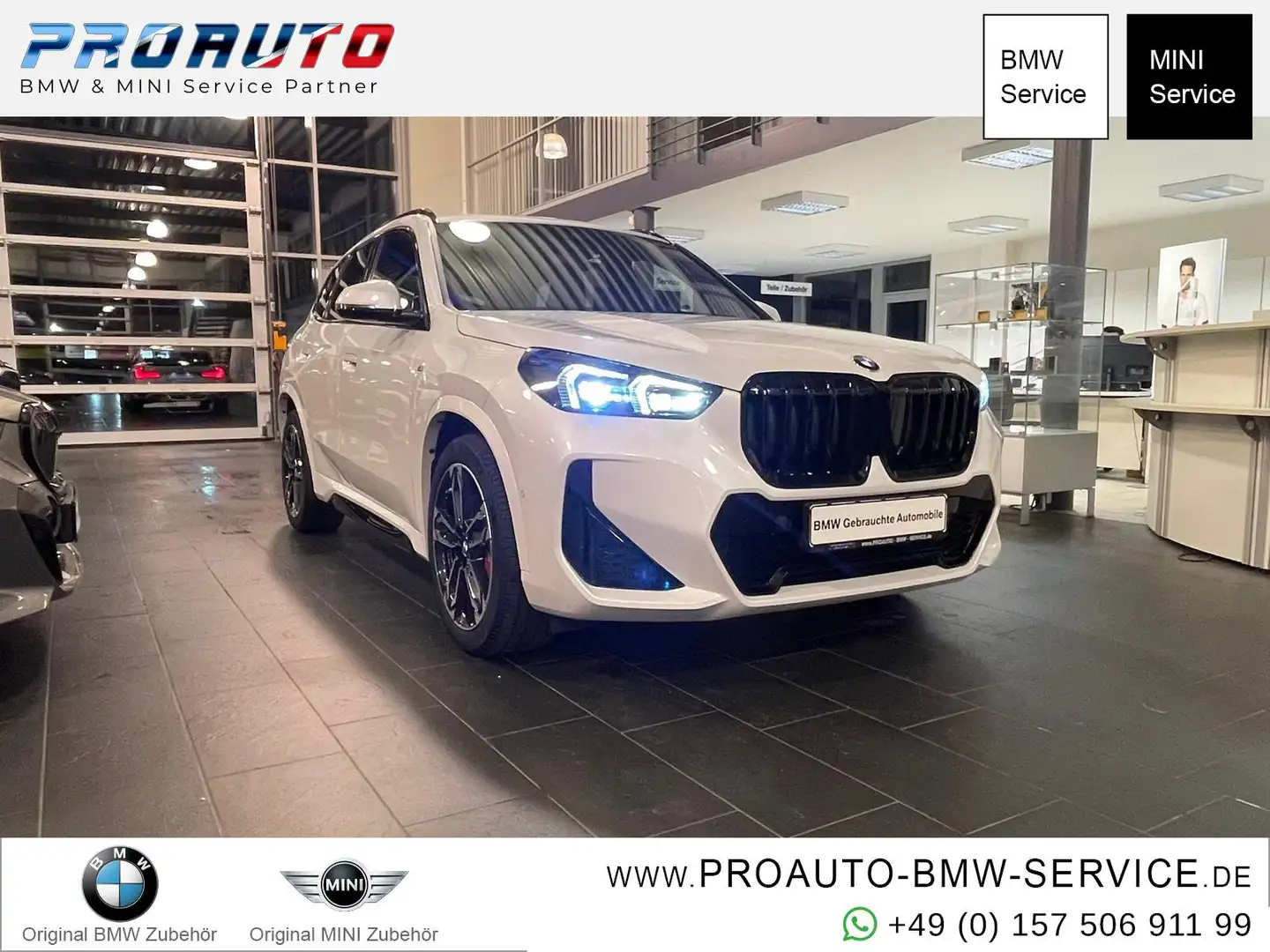 BMW X1 18i sDrive M Sport Pro A-LED/AHK/Pano/Alu19" Weiß - 1