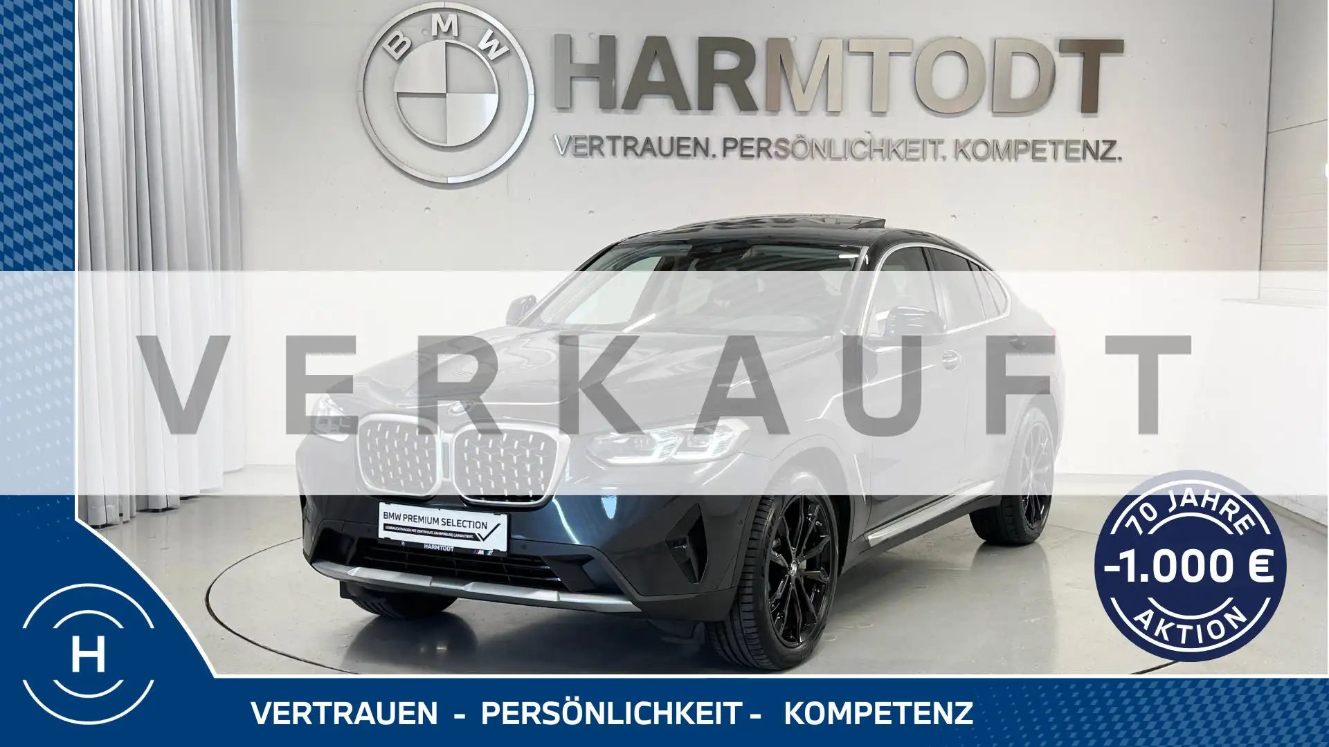 BMW X4 xDrive 30d *Panoramadach* Grau - 1