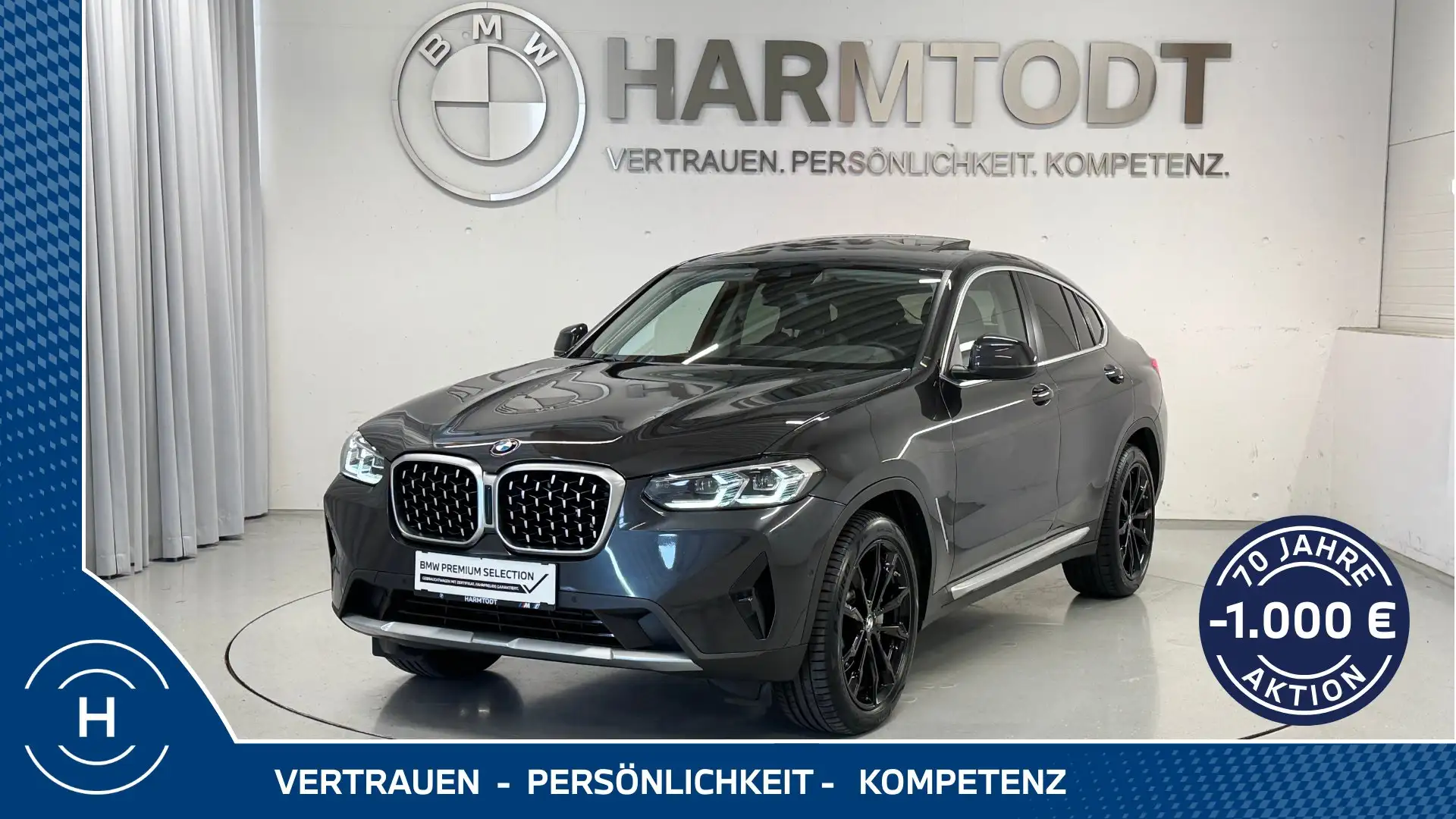 BMW X4 xDrive 30d *Panoramadach* Grau - 1