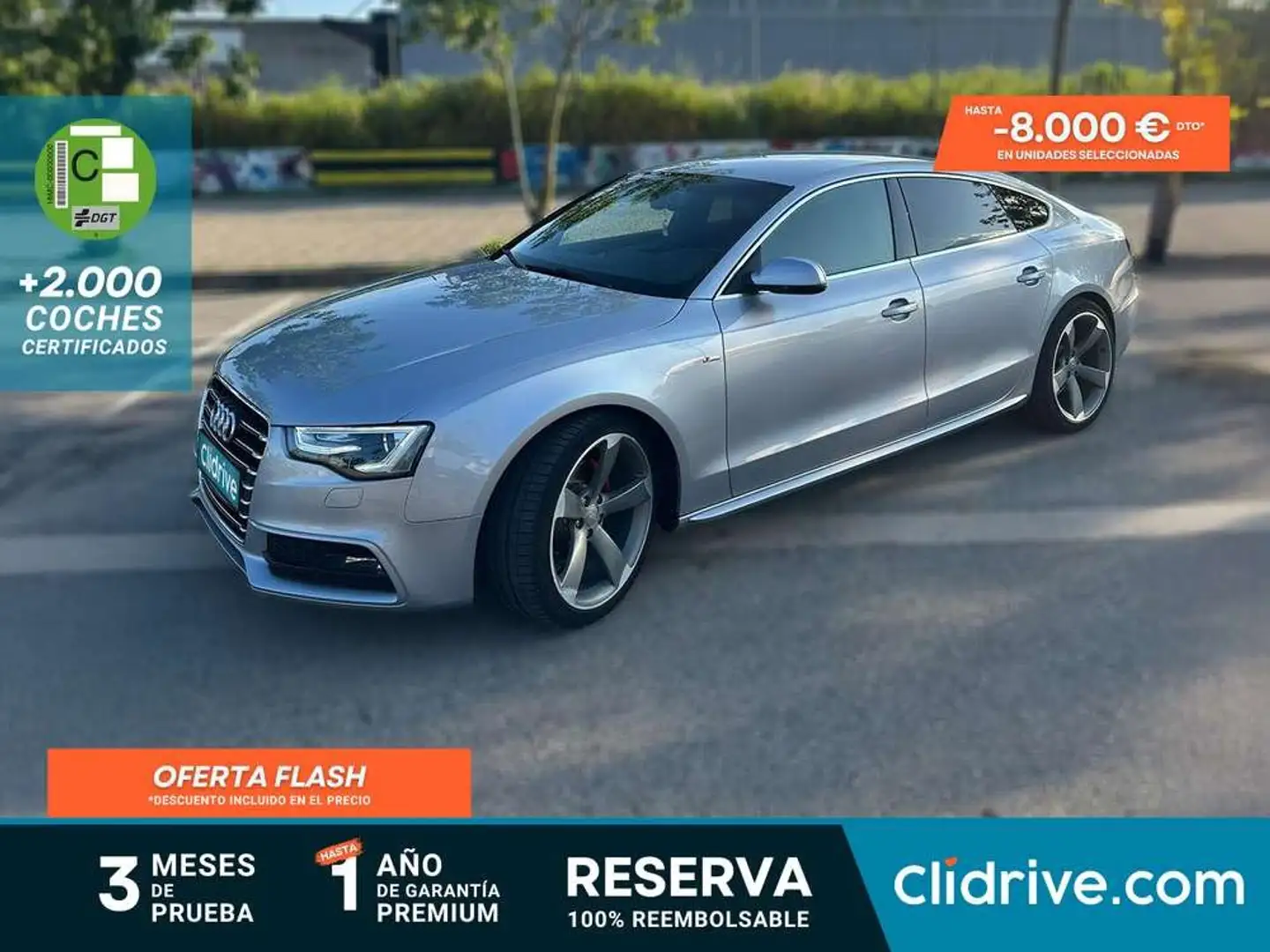 Audi A5 2.0 TDI clean 190CV mult Advanced Gris - 1