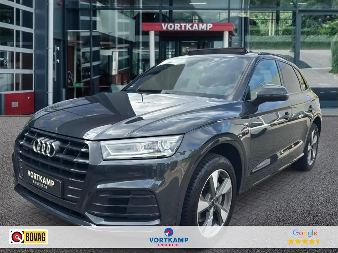 Audi Q5 50 TFSIe QUATTRO S-LINE SPORT PANO-DAK/NAVI/CAMERA Grijs - 1