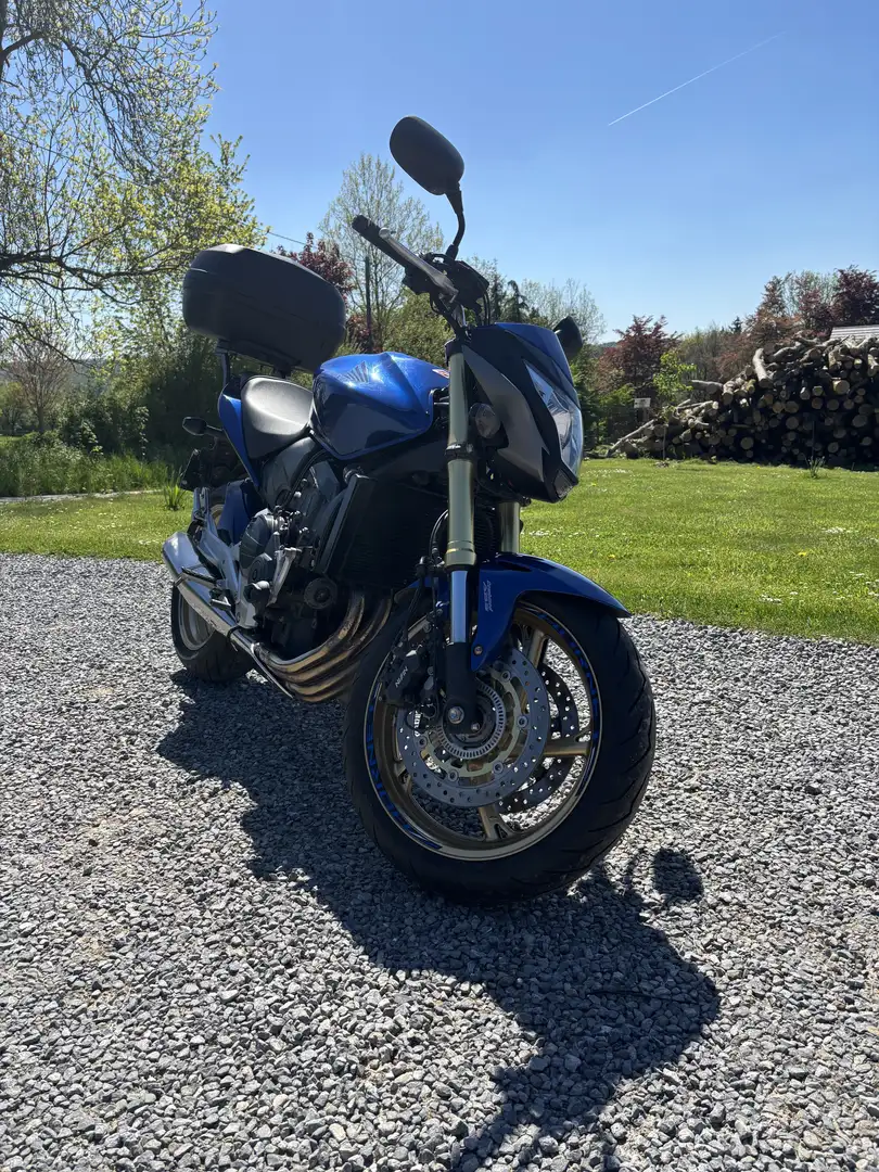 Honda CB 650 top case graisseur de chaîne automatique Blue - 1