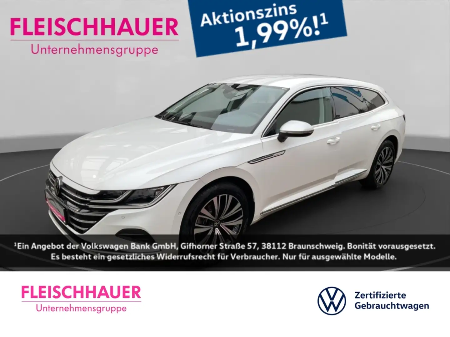 Volkswagen Arteon Shooting Brake 1.4 TSI DSG eHybrid AD StandHZG Nav Weiß - 1