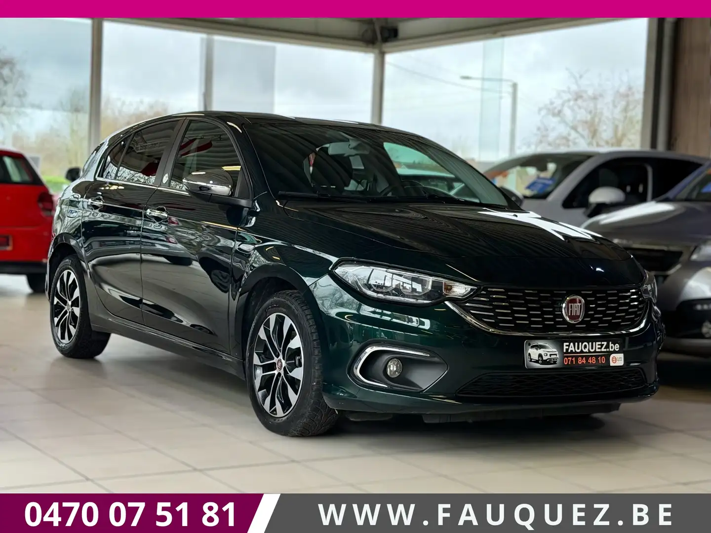 Fiat Tipo 1.4i Mirror • GPS - Caméra - Bluetooth Vert - 1
