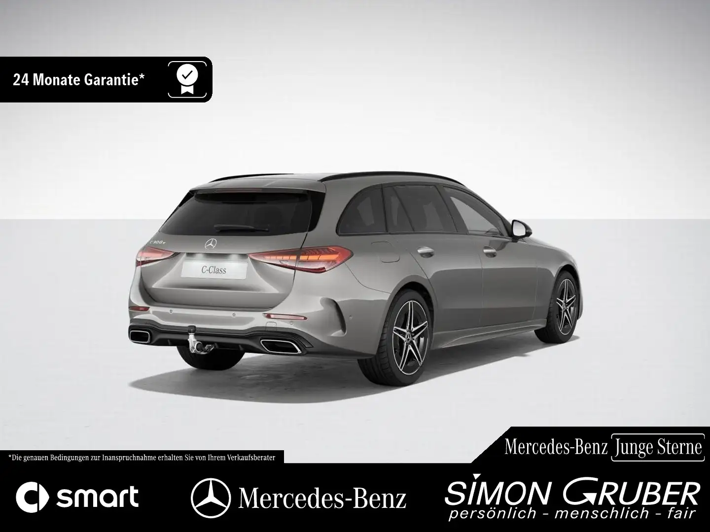 Mercedes-Benz C 300 Te AMG Pano Massage Sitzklima HUD AHK Silber - 2