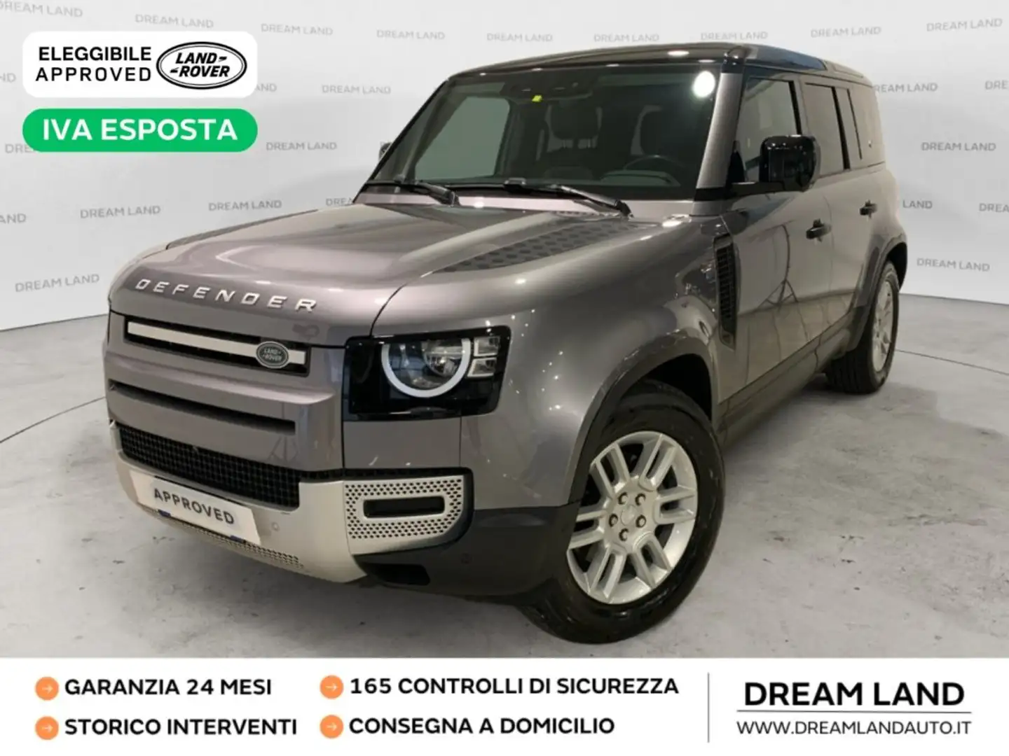 Land Rover Defender 110 2.0 SD4 240CV AWD Auto S Sosp.Pneum. Gris - 1
