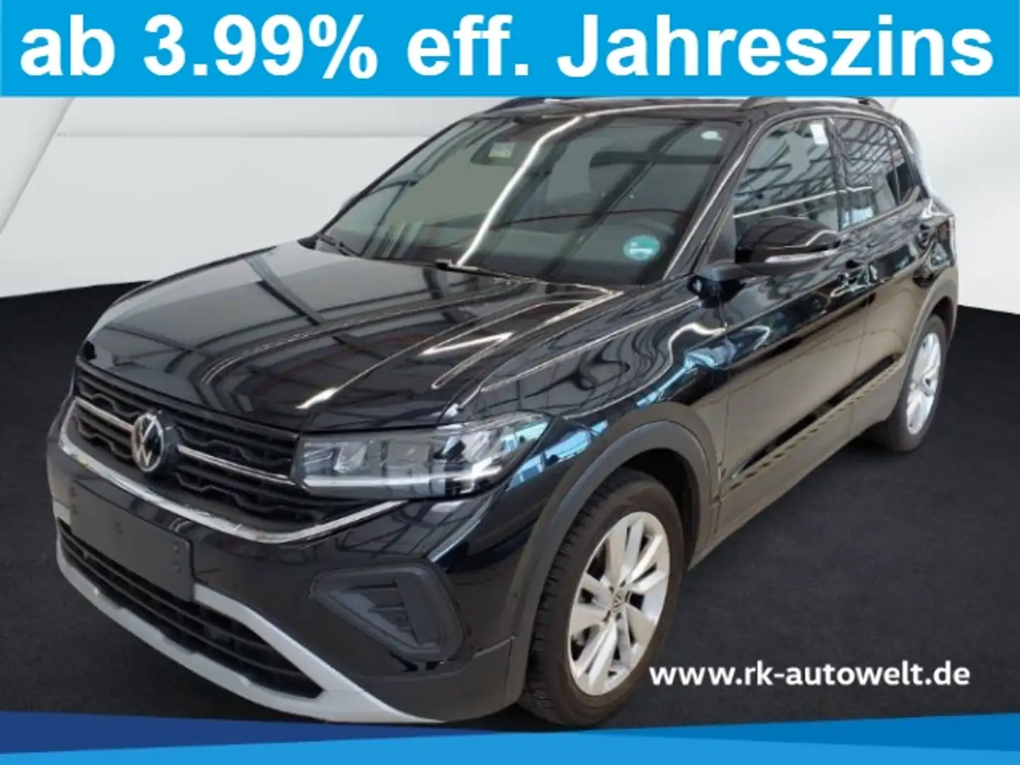 Volkswagen T-Cross 1.0 TSI ''Goal'' DSG NAVI AHK LED ACC Apple CarPla Schwarz - 1