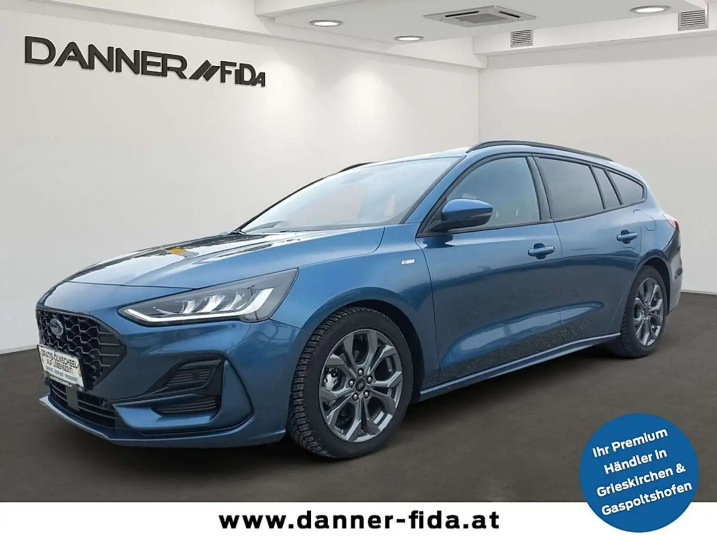 Ford Focus Turnier 155PS Benzin 1,0 EcoBoost Hybrid ST-Lin... Blau - 1