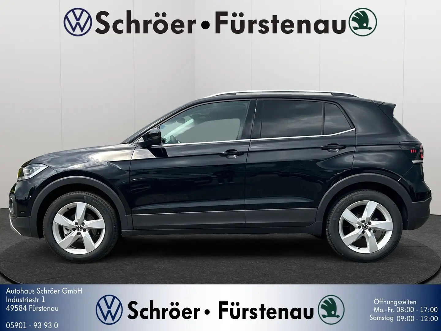 Volkswagen T-Cross 1.5 TSI DSG Style "X-tra" (Navi-App/ACC) Schwarz - 2