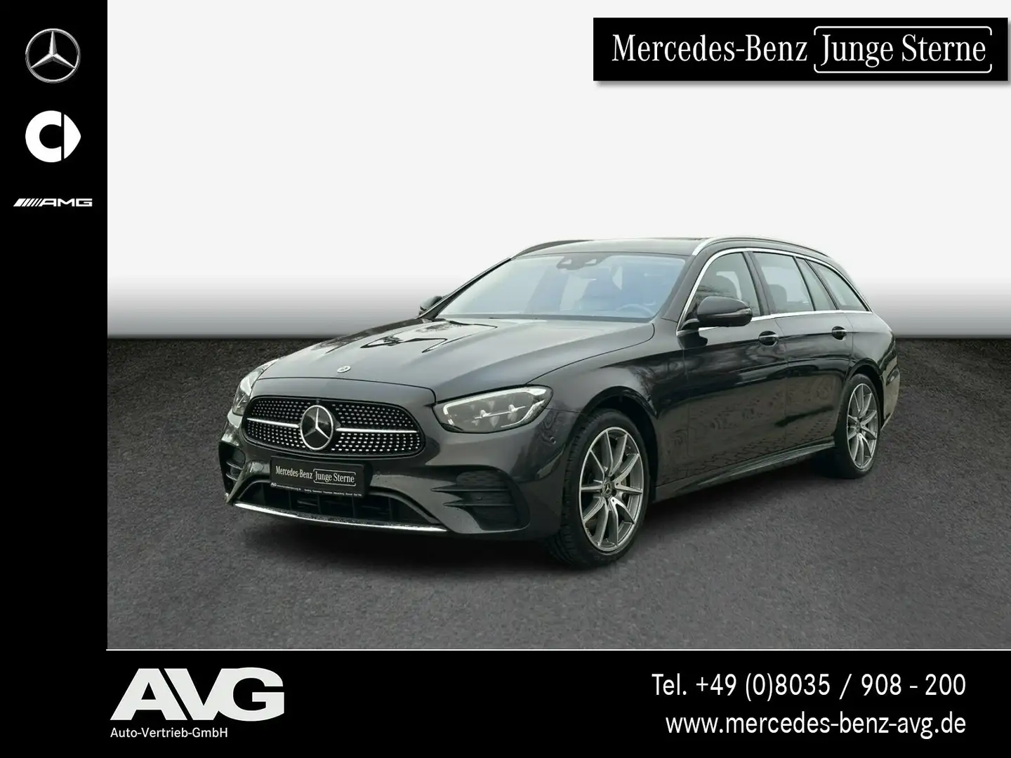 Mercedes-Benz E 450 E 450 4M T AMG Standh. 360° LED DISTRONIC Navi Gris - 1