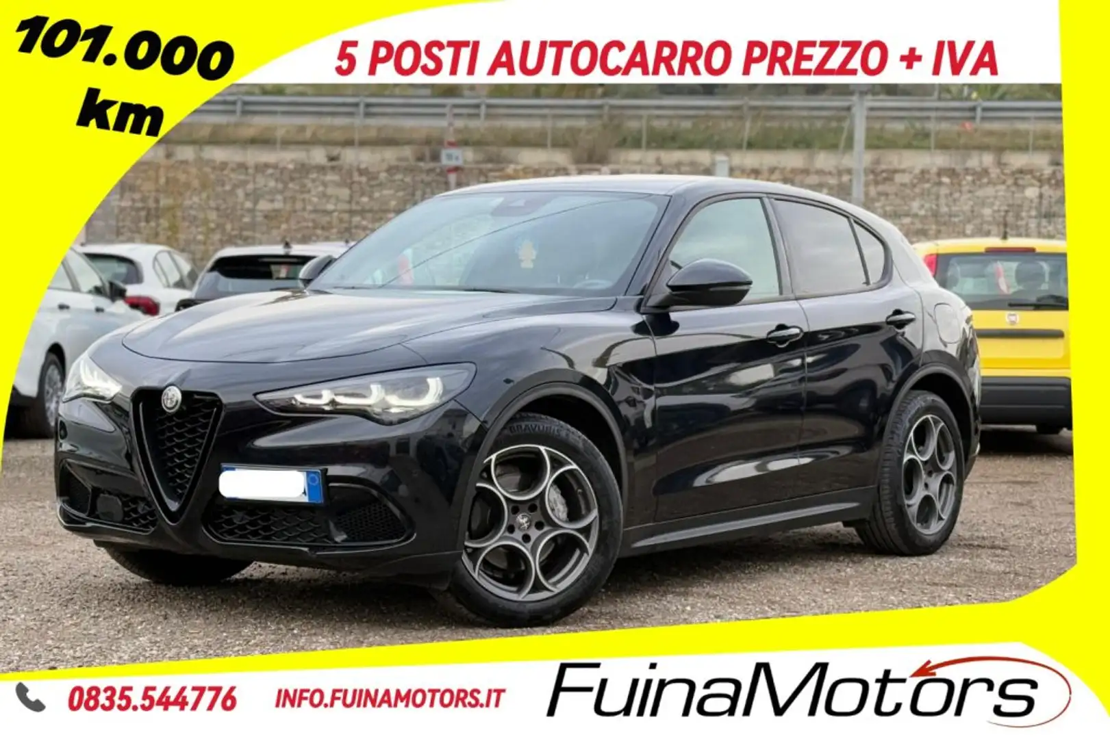 Alfa Romeo Stelvio 2.2 diesel 160 CV AT8 RWD Sprint AUTOCARRO Nero - 1