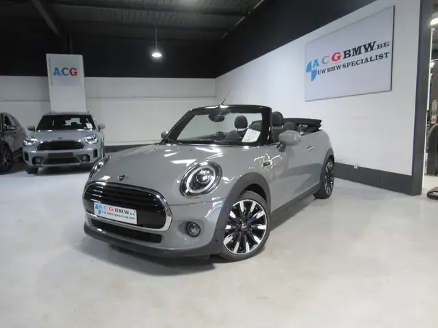 MINI Cooper Cabrio Moonwalk Grey Met zwarte accenten, altijd TOP! Digitale tacho, LED British Flag Navi Sportzetels
