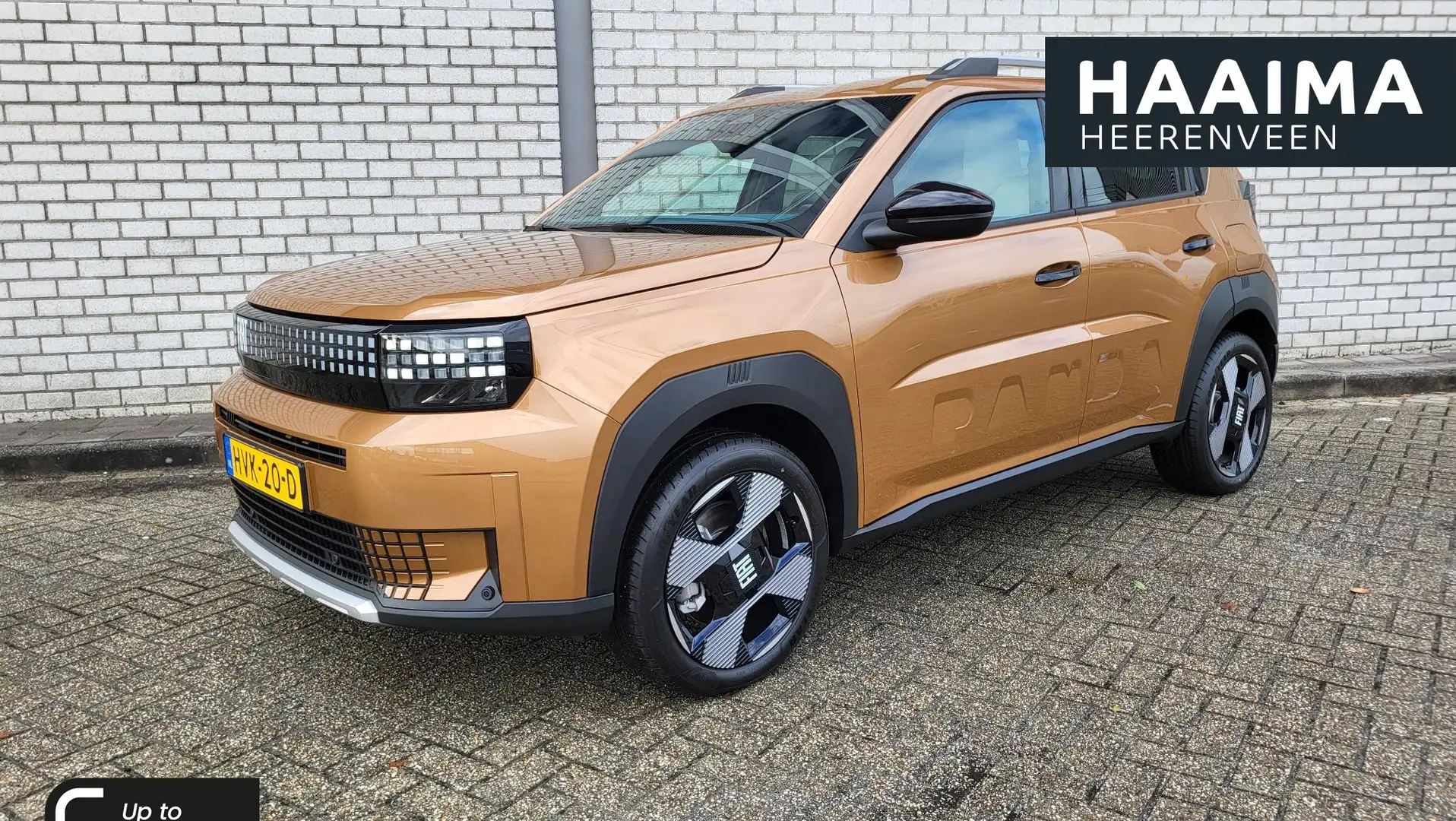 Fiat Grande Panda La Prima 11 kW 44 kWh | Navigatie | draadloos Appl Bruin - 1