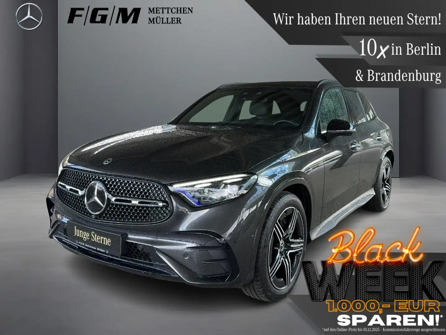 Mercedes-Benz GLC 200 4M AMG Line Burm|DigiLight|HeadUp|KeyGo Grau - 1