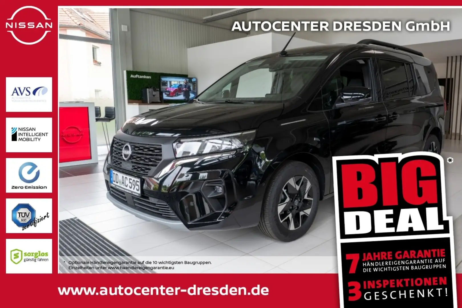 Nissan Townstar Kombi DIG-T 130 L2 Tekna Navi SHZ 360 LM Negru - 1