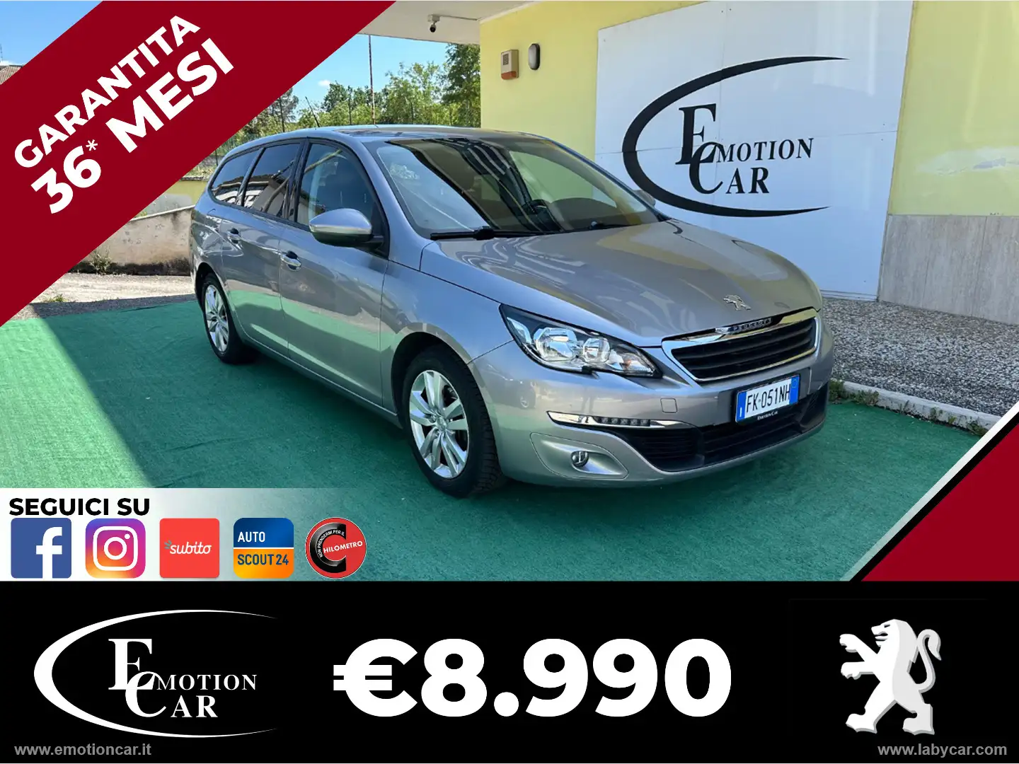Peugeot 308 BlueHDi 120 S&S EAT6 SW Business -2017 Grigio - 1