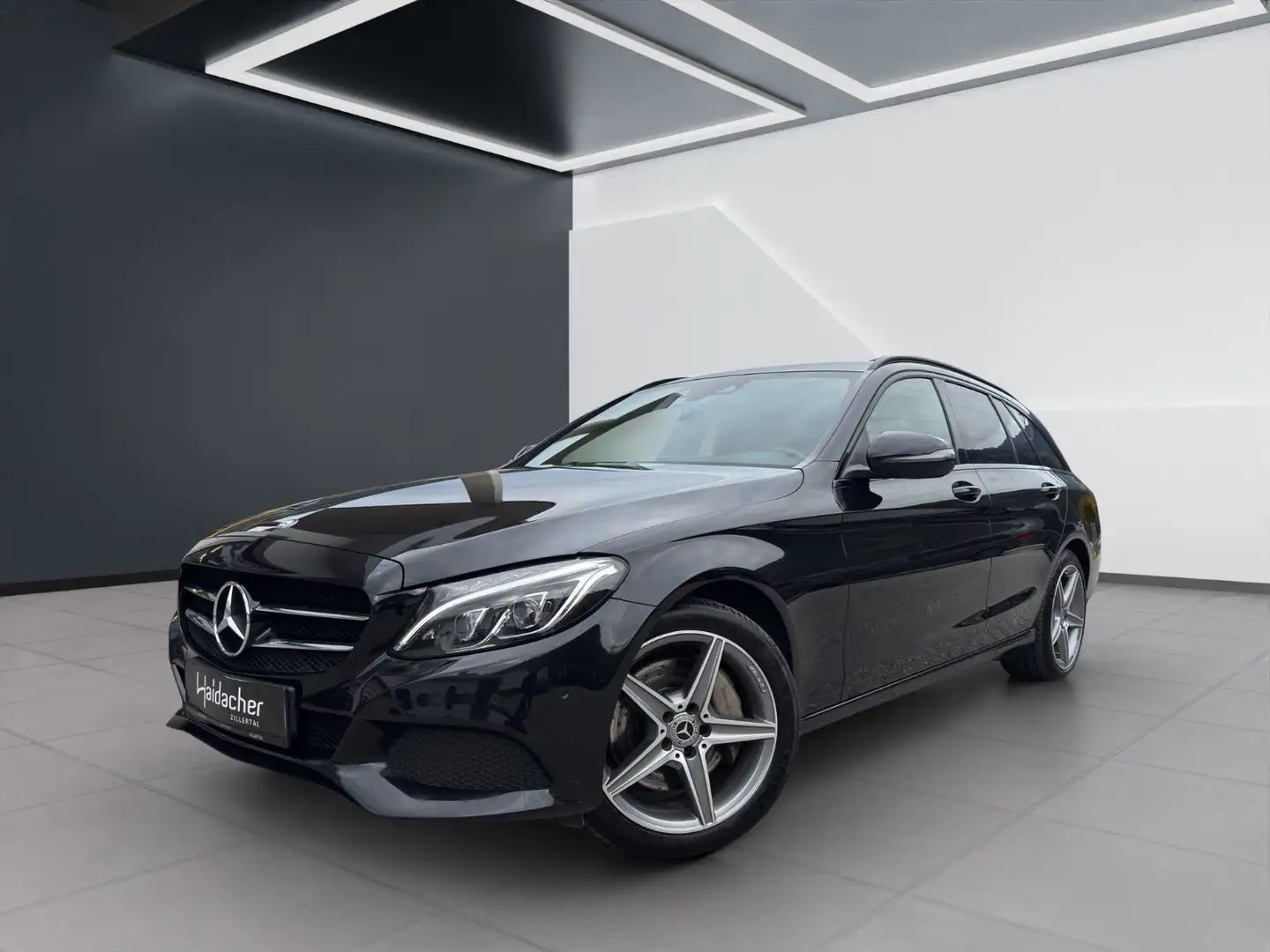 Mercedes-Benz C 350 e T-Modell Night AIR Mbeam AUT RKam PTS Schwarz - 2