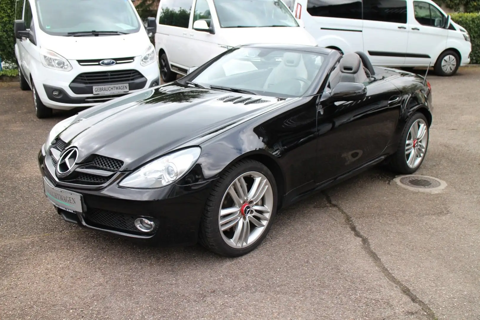 Mercedes-Benz SLK 350 Grand Edition Autom/Leder/Klim/Navi/SoWi Чорний - 1