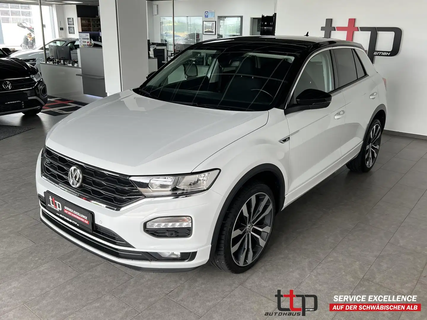 Volkswagen T-Roc 1.5 TSI R-line El.Heckklappe 19 Alu Navi Weiß - 1