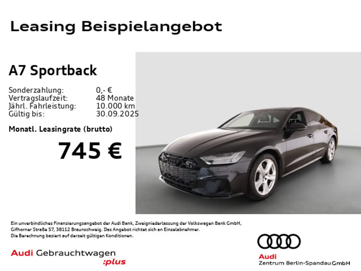 Audi A7 50 TDI qu. S line *PANO*HuD*MATRIX* Schwarz - 1