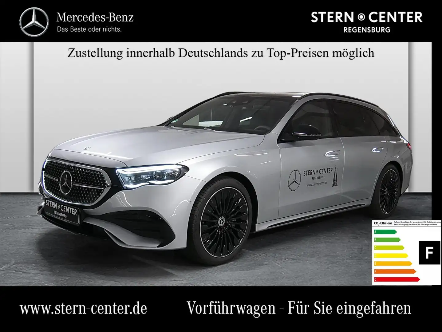 Mercedes-Benz E 450 d 4MATIC T-Modell MBUX AMG SHD Perf-AGA Silber - 1