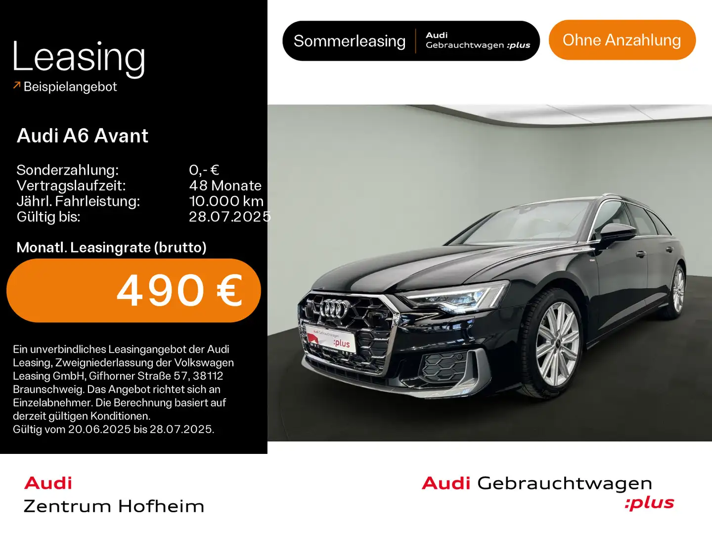 Audi A6 55 TFSI qu S line S tro*Pano*Matrix*Vir Schwarz - 1