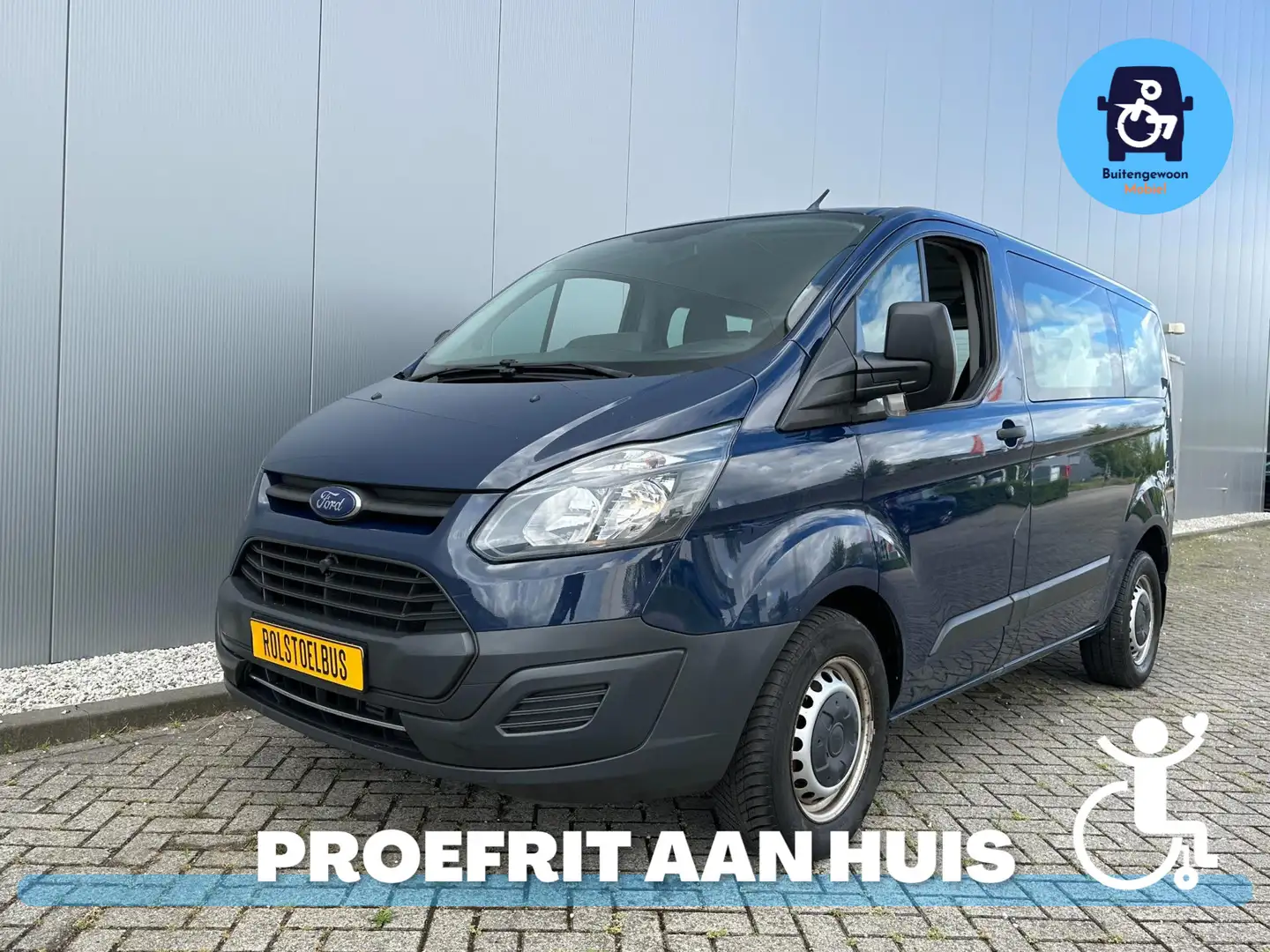 Ford Transit Custom Automaat | Rolstoelbus Zelfrijder Handgas Bleu - 1