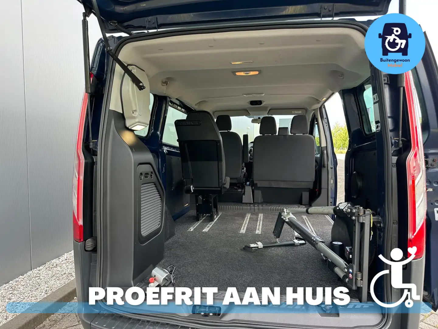 Ford Transit Custom Automaat | Rolstoelbus Zelfrijder Handgas Bleu - 2