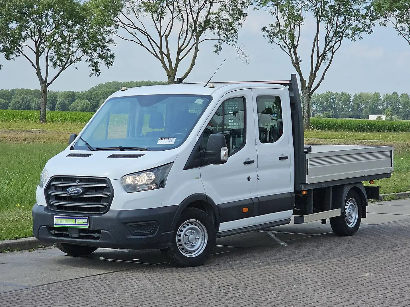 Ford Transit 350 ac pickup EURO6 Wit - 2