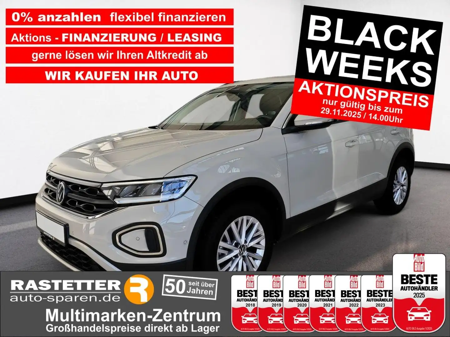 Volkswagen T-Roc TSI DSG Life AHK+Navi+Klimaaut+virtCP+ParkAss+LED+ Grau - 1