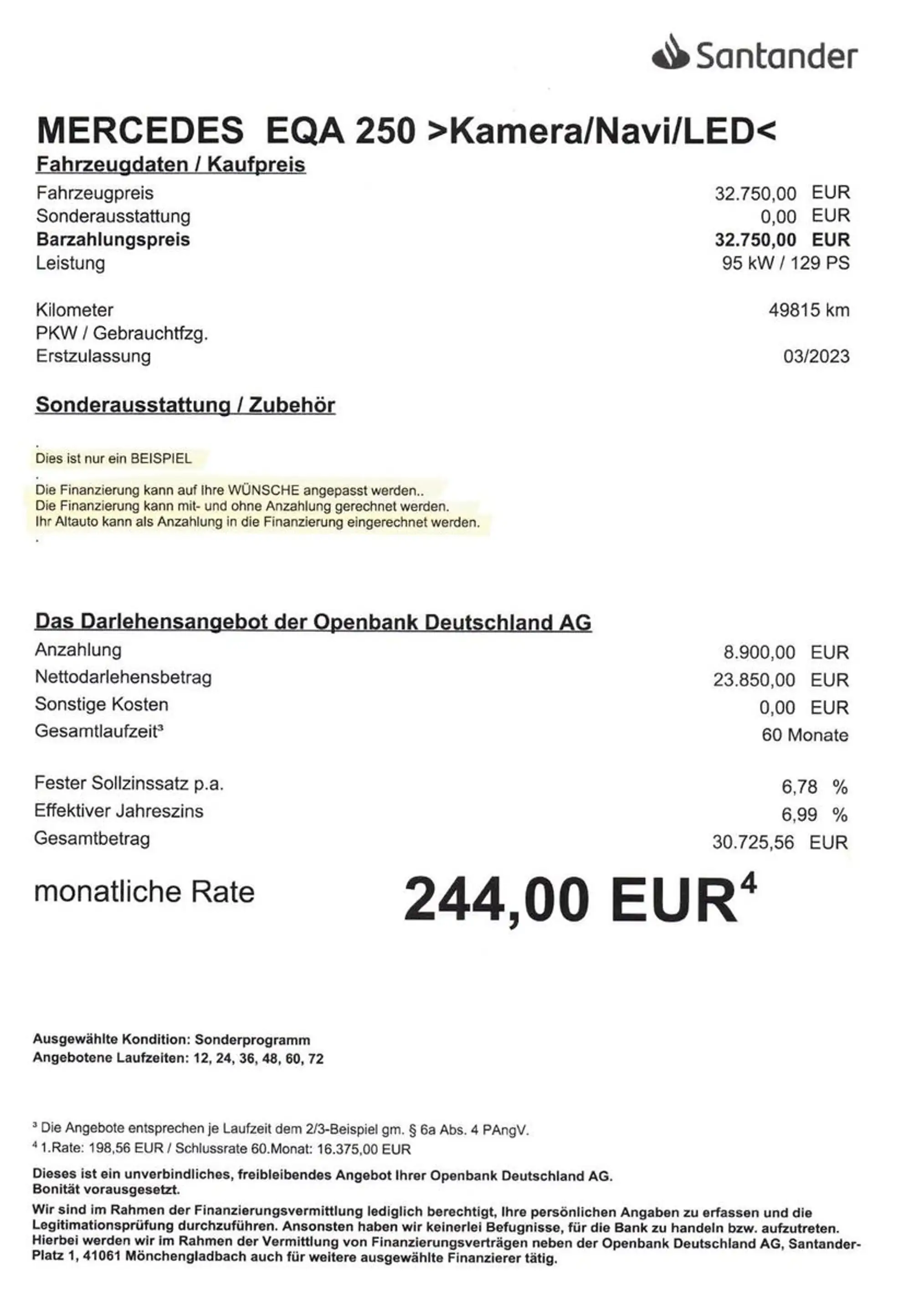 Mercedes-Benz EQA 250 Progressive 66,5 kWh/MBUX Navi/KAM/LED — photo 2