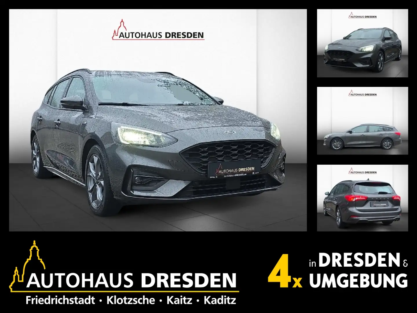 Ford Focus Turnier 1.5 EcoBoost ST-Line LED+Navi+SHZ Grijs - 1