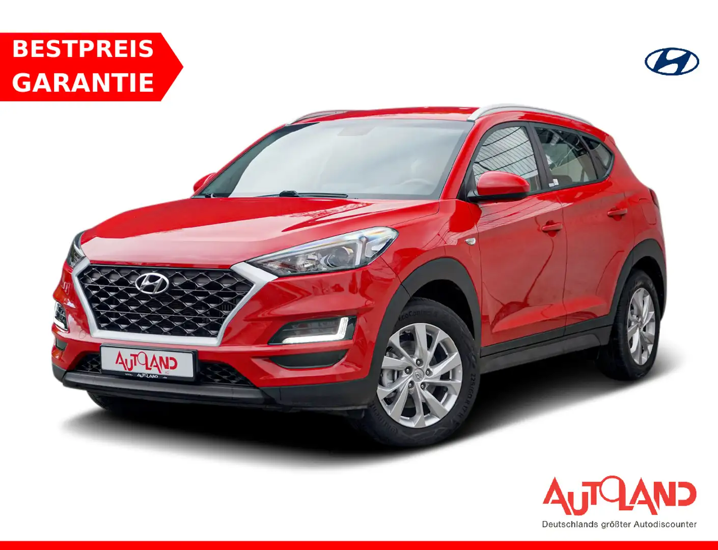 Hyundai TUCSON 1.6 T-GDI Navi AHK Standheizung Kamera Rot - 1