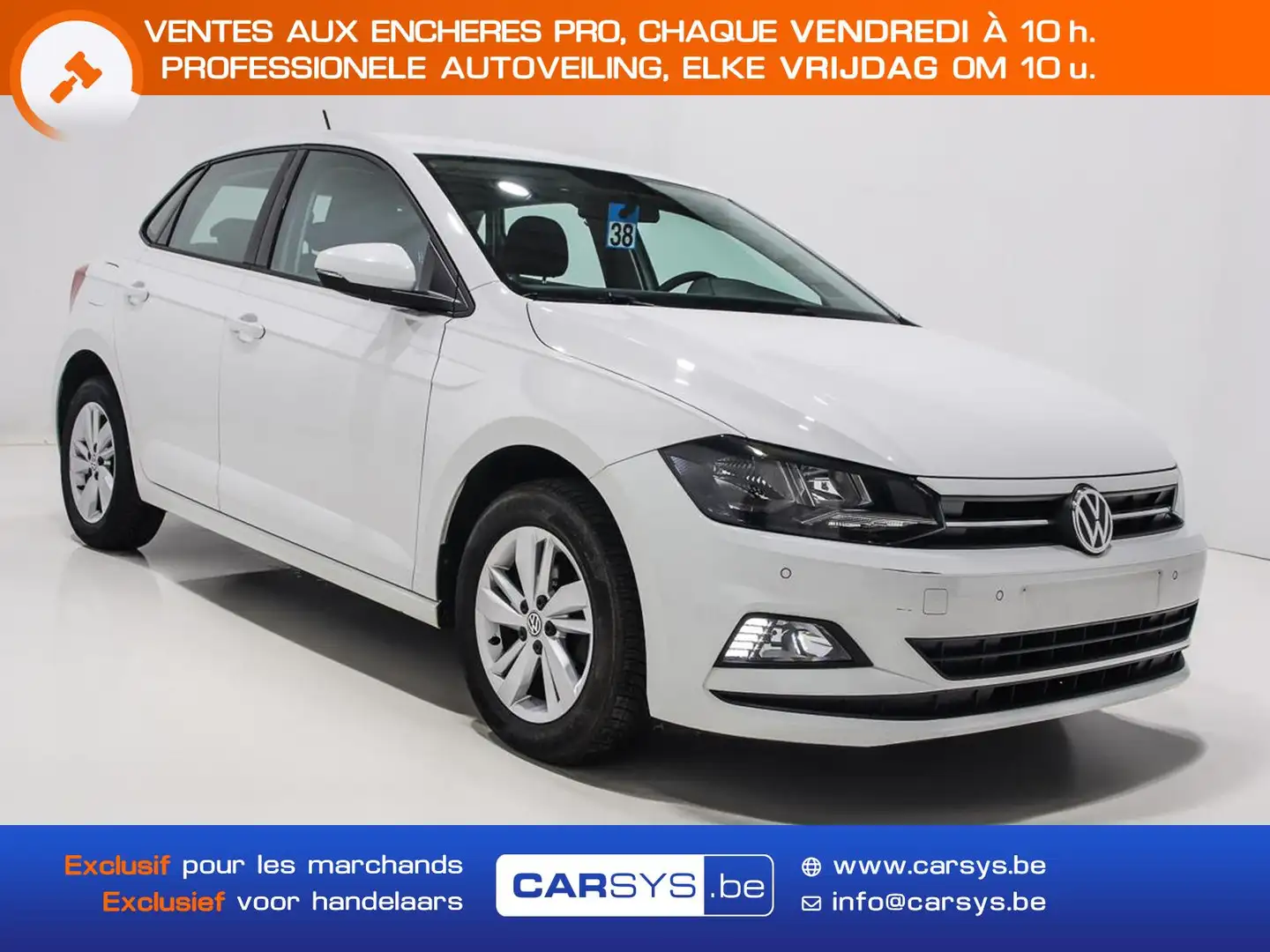 Volkswagen Polo 1.0 TSI 95- 5P RADAR - JA - REGU Blanco - 1