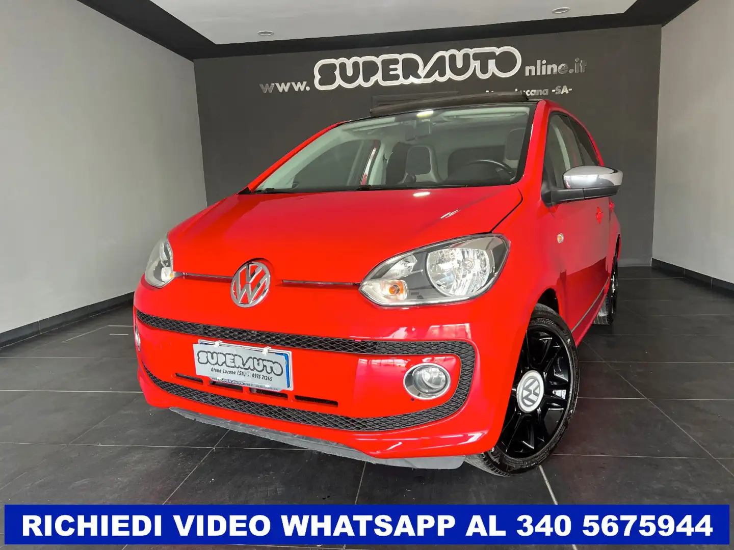 Volkswagen up! 1.0 75 CV 5p. high up! ASG / TETTO APRIBILE Rouge - 2