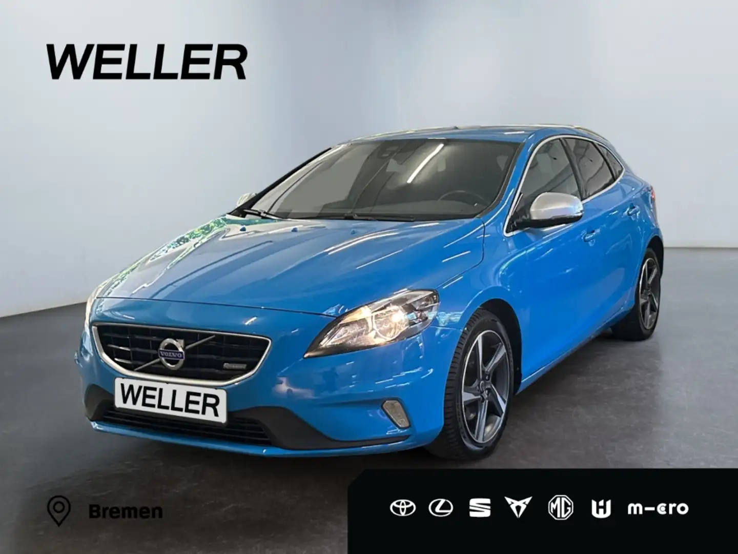 Volvo V40 T3 R Design *Kamera*PDC hi*Teilleder*Tempomat* Blau - 1
